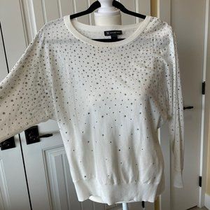 INC International Concepts Sweater with Rhinestones, Size M, like new!